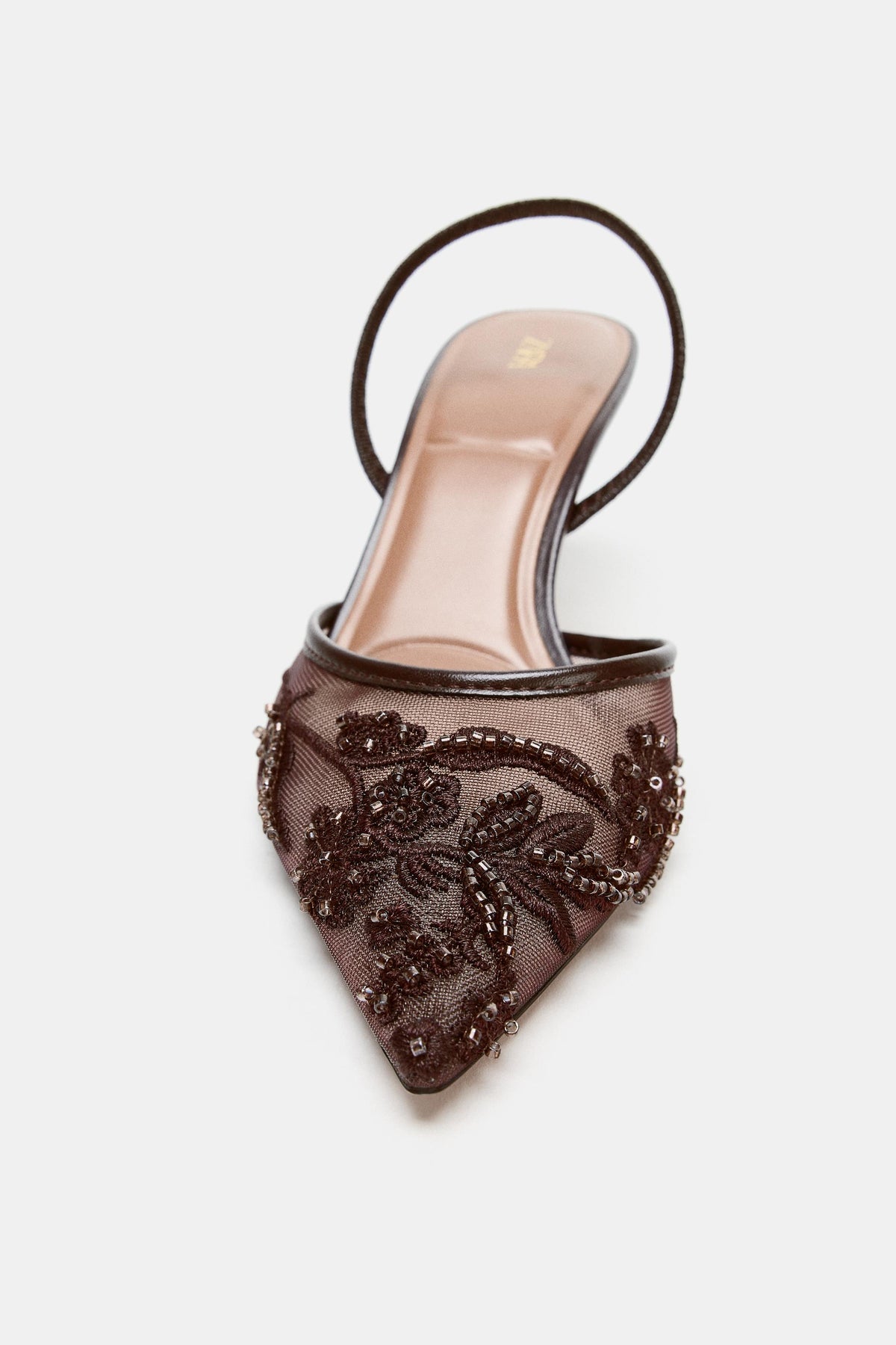 CHAUSSURES À TALONS EN MESH BRILLANTES