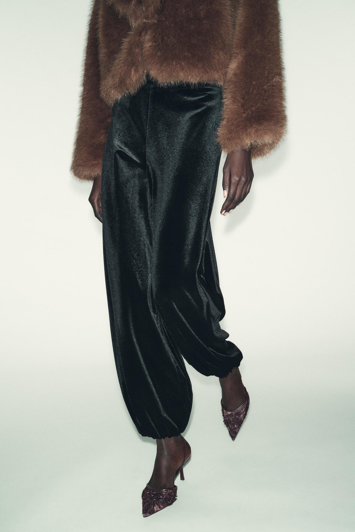 CHAUSSURES À TALONS EN MESH BRILLANTES