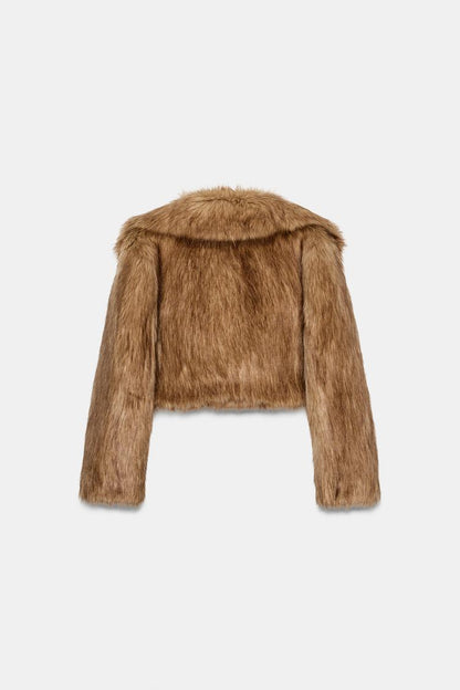 SHORT FAUX FUR-EFFECT JACKET